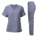 Women's Medical Scrub Set - Stylish Short Sleeve Uniforms