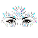 3D Sexy Face Tattoo Stickers Temporary Tattoos Glitter Fake Tattoo Rhinestones Masquerade for Women Party Face Jewels Tattoo  ourlum.com NO.9  