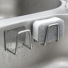 HARKO Sponge Holder: Stylish Stainless Steel Sink Caddy for Efficient Kitchen Storage