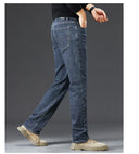 Tall Men Denim Pants Fleece Thick Warm Winter Stretch Jean