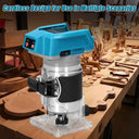 Woodworking Electric Trimmer Brushless Trimming Machine Wood Router Milling Engraving Slotting Machine For Makita 18V Battery  ourlum.com   