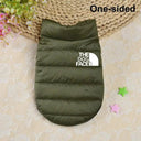 Winter Warm Double Sided Dog Vest: Stylish Pet Coat for Small Medium Breeds  ourlum.com single-sided greenB XS 