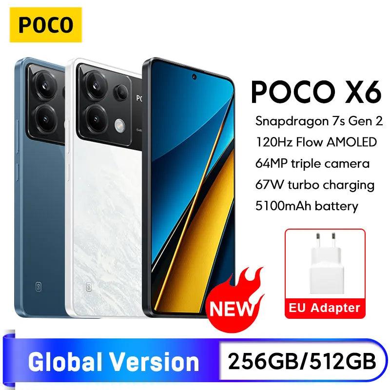 POCO X6 5G Smartphone | Snapdragon 7s Gen 2, 120Hz AMOLED, 64MP OIS Camera, 67W Fast Charging, Dual SIM, NFC