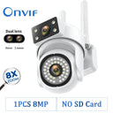 8MP Outdoor Wifi Camera with AI Smart Tracking: Enhanced Surveillance System  ourlum.com 8MP NO SD Card 1PCS EU plug 