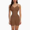 Seamless Open Crotch Bodysuit Shapewear for Women - Tummy Control & Posture Support