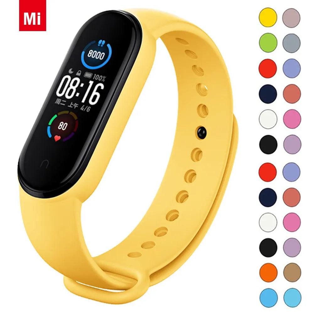 Stylish Silicone Straps for Xiaomi Mi Band 7 - Upgrade Your Mi Band Experience!  ourlum.com   