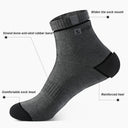 Men's Bamboo Fiber Socks - 5 Pairs of Breathable, Deodorant Comfort