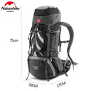 Naturehike Backpack 70L Mountaineering Bag Big Capacity Rucksack