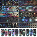 Trendy Marble Nail Foil Stickers Set for DIY Nail Art