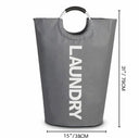 Roller Dirty Clothes Basket Clothes Storage Bag Foldable