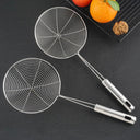 Stainless Steel Oval Skimmer Colander Fine Mesh Strainer