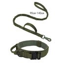 Military Tactical Dog Collar with Durable Nylon Lead & Breakaway Leash  ourlum.com Green Collar Leash M collar(36-48cm) 