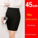 Professional Black Hip-Wrapped Skirt Stylish Office Elegance