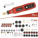 USB Cordless Mini Drill Rotary Tool Woodworking Engraving Pen Dremel Tools Wireless Electric Drill For Jewelry Metal Glass  ourlum.com Set 3  