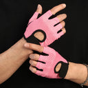 Summer Half Finger Gloves Ice Silk Breathable Gym Fitness