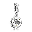 New 925 Sterling Silver Wolf Head Dumbo Pendant Beads