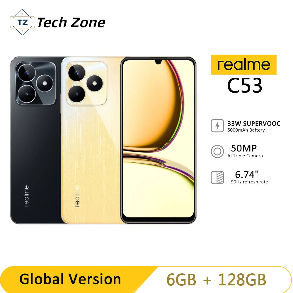 realme C53 Champion Series 6.74" Smartphone with 33W SUPERVOOC Charge  ourlum.com   
