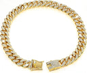 Luxury Gold Cuban Chain Dog Collar: Stylish Jewelry for Dogs of All Sizes  ourlum.com Gold 12inch (30cm) 