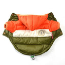 Cozy Cotton Winter Dog Jacket: Stylish Waterproof Coat for Small to Medium Breeds  ourlum.com Orange and Green 10 