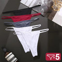 Seductive 5-Piece Cotton Blend G-String Panties Set for Women  ourlum Set19 L Set