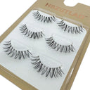 NEW 3Pairs Mink Lashes 3D Mink Eyelashes Invisible Band Natural Black Mink False Eyelash Full Strip cilios posticos Reusable  ourlum.com 3pairs6d14  