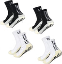 Ultimate Performance Men's Athletic Grip Socks - Enhanced Stability for Sports  Our Lum 2 white 2 black One Size 