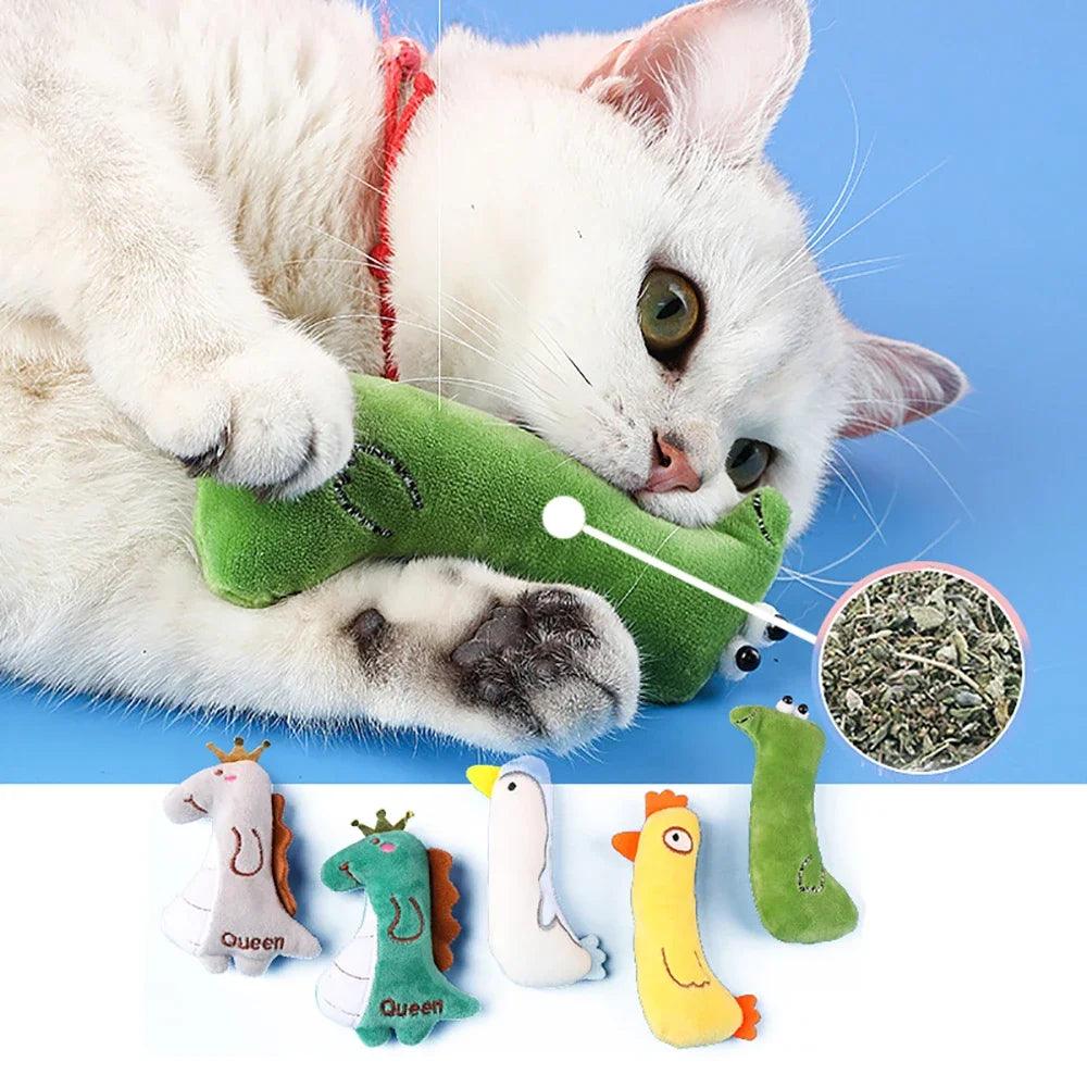 Catnip Plush Toy for Cats: Dental Health Chew Fun for Kitty Entertainment  ourlum.com   