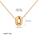 3D Bubble Initial A-Z Alphabet Mini Necklace for Women Girls Dainty Gold Plated Tiny Letter Stainless Steel Jewelry Bijoux Gift