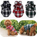 Pet Plaid Shirt and Coat Set: Stylish Apparel for Small Dogs and Cats  ourlum.com   