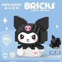 Hello Kitty Decorative Building Block Set with Kuromi and My Melody - Sanrio Anime Figure Toy for Kids and Adults  ourlum.com Kuromi 188PCS NO BOX 