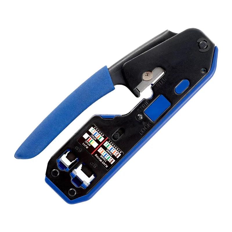 RJ45 Network Cable Crimper Kit: Efficient Wire Stripping Pliers  ourlum.com   