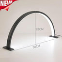 LED Half Moon Beauty Light Desktop Arch Ring Lamp Beauty Salon Curvd Eyelash Tattoo Lamp Nails Care Light Half Moon Lamp.  ourlum.com 58CM No rhinestone 1 United State 