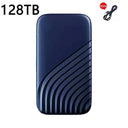  Portable SSD: High-Speed USB for Quick Data Transfer  ourlum.com 128TB blue  