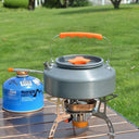 Lightweight 1.1L Aluminium Alloy Camping Kettle for Hiking