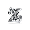 925 Sterling Silver Zircon Vine 26 Letters Pendants Bead