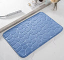 Mat Non Slip Cobblestone Embossed Bathroom Rug Memory Foam