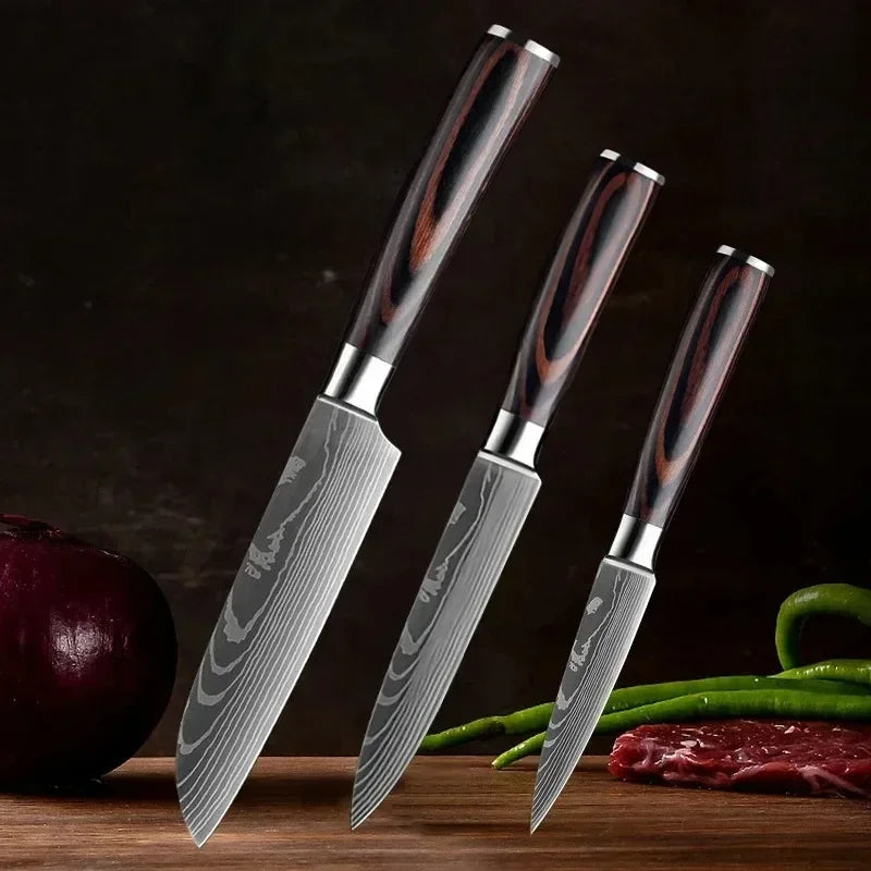 Premium Stainless Steel Chef Knife Set for Slicing Meat