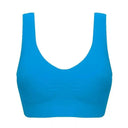 1 Piece Single-layer Large Size Adjustable Gathered Sports Bra No Bra Pads No Steel Ring No Scar Gathered Underwear