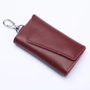 New Genuine Leather Keychain Men Key Holder Organizer Pouch