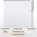 VEVOR PVC Door Strip Curtain Windproof Transparent Screen