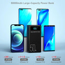 Power Bank 50000mAh Portable Charger LED Light Poverbank Powerbank 50000 mAh External Battery For iPhone  Samsung Huawei  ourlum.com   