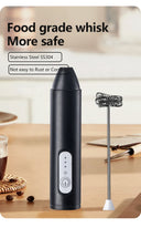 Wireless Milk Frothers Electric USB Recharge Handheld Blender