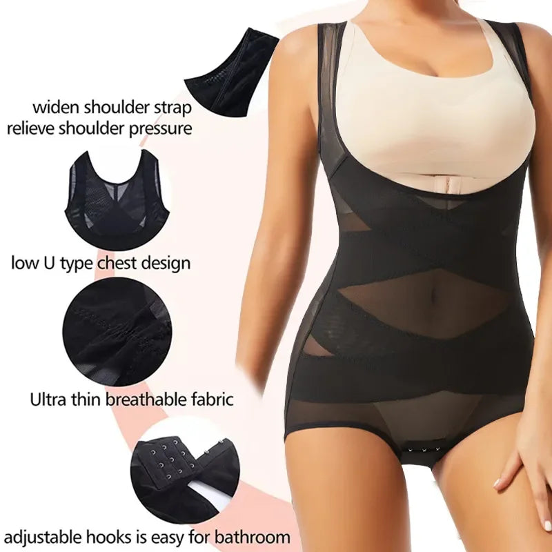 Seamless Women’s Bodysuit Shaper for Tummy Control & Butt Lift - Elegant & Comfortable