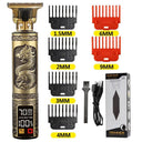 Gold LCD Electric Hair Clipper Trimmer for Effortless Style