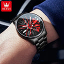 OLEVS Sport Car Rim Luxury Watch Unique Design Craftsmanship