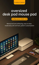 Home Office Large Mouse Pad Gamer Waterproof PU Leather Desk Mat