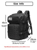 50L Tactical Backpack Bag Hunting MOLLE Backpack GYM For Men EDC Outdoor Hiking Rucksack Witch 2 Bottle Holders  ourlum.com   