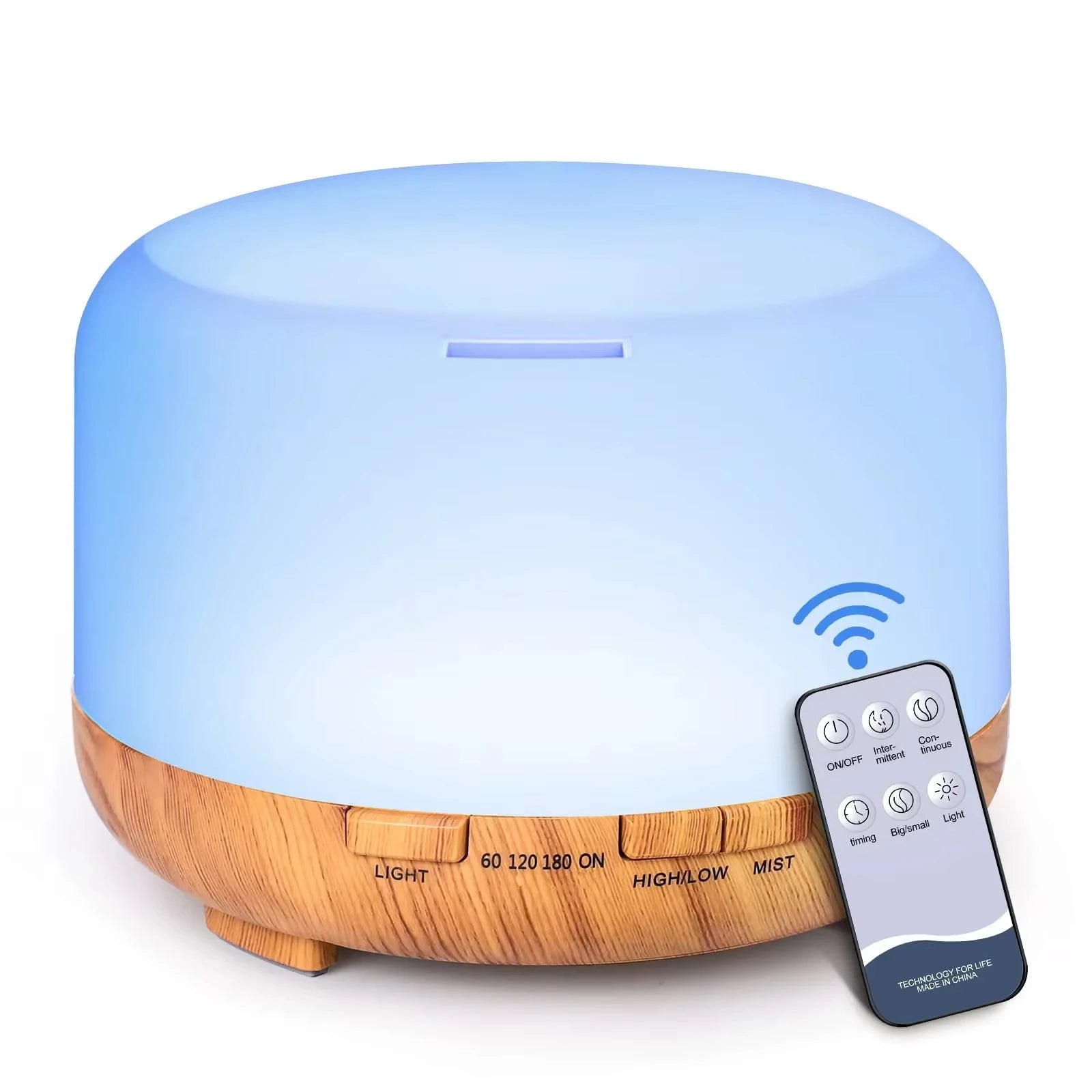 500ML Ultrasonic Aroma Diffuser and Humidifier with LED Light