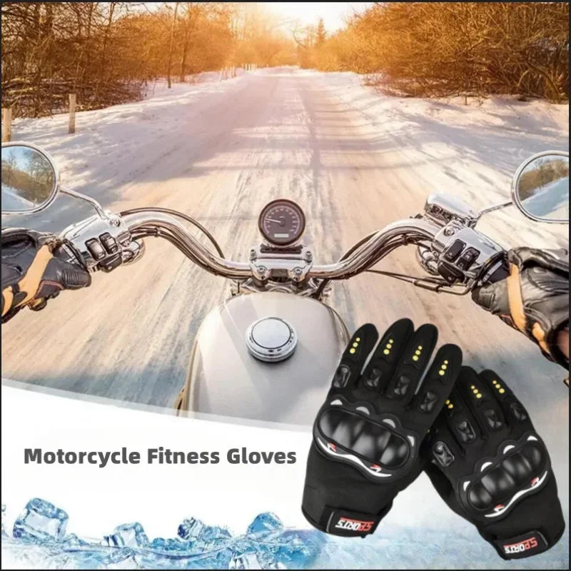 Full-finger Motorcycle Gloves Men Touch Screen Outdoor Off-road Sports Cycling Protection Anti-fall Motorcycle Finger Gloves