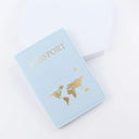 Passport Cover: Elegant World-Themed Travel Holder Gift